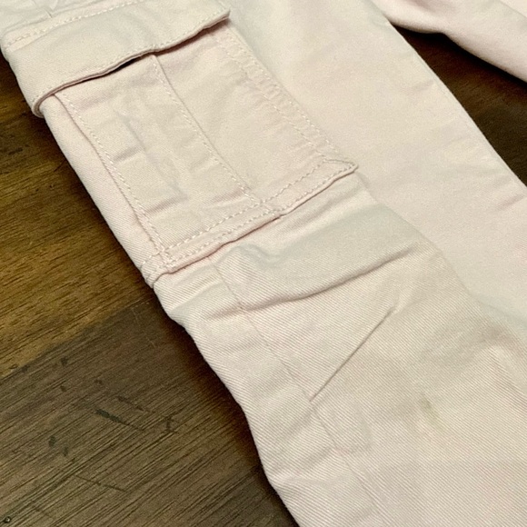 💕 Hanna Andersson Blue Blouse and Pink Cargo Pants Set Size 6/7 - Picture 7 of 9